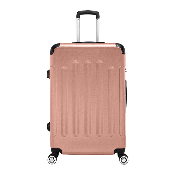 3 Pcs Suitcase Lightweight ABS Carry-on Hand Luggage 4 Spinner Wheels Trolley Case