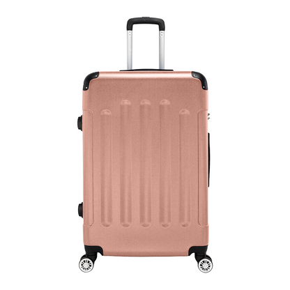 3 Pcs Suitcase Lightweight ABS Carry-on Hand Luggage 4 Spinner Wheels Trolley Case