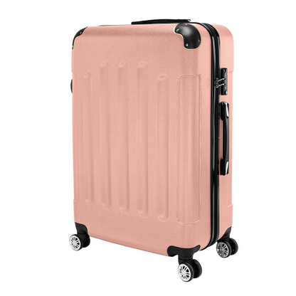 3 Pcs Suitcase Lightweight ABS Carry-on Hand Luggage 4 Spinner Wheels Trolley Case
