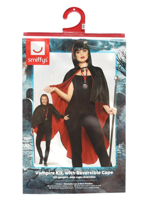 Vampire Kit, with Reversible Cape, Black - Adult Weekender