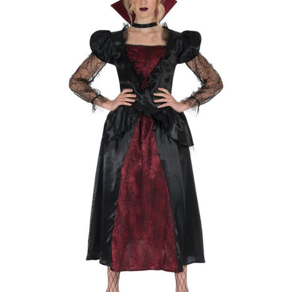 Vampire Queen Costume, Red & Black - Adult Weekender