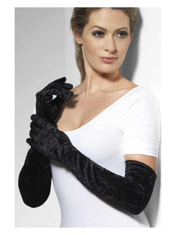 Velveteen Gloves, Black - Adult Weekender