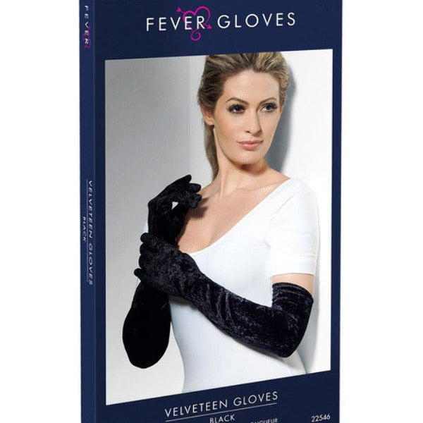 Velveteen Gloves, Black - Adult Weekender