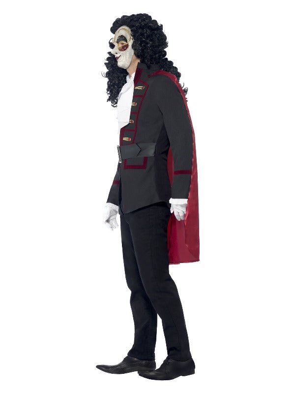 Venetian Highwayman Costume, Black - Adult Weekender