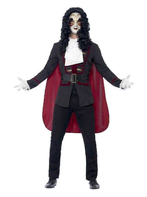 Venetian Highwayman Costume, Black - Adult Weekender