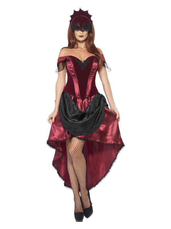 Venetian Temptress Costume, Red - Adult Weekender
