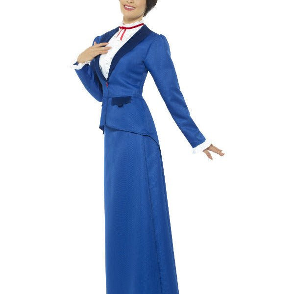 Victorian Nanny Costume, Blue - Adult Weekender