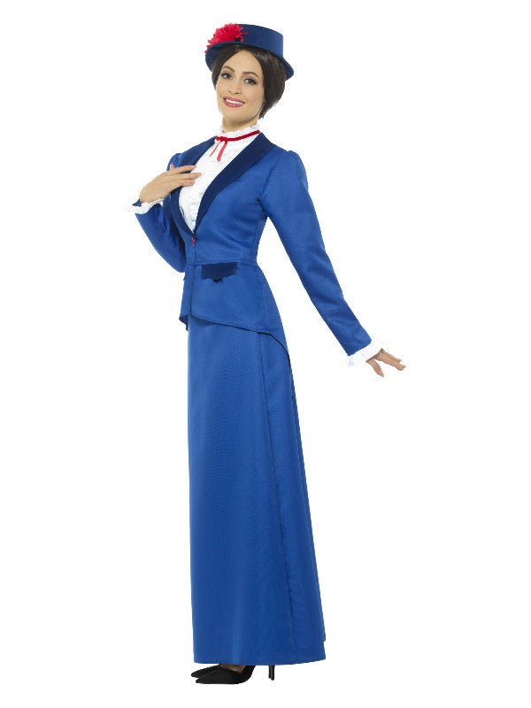 Victorian Nanny Costume, Blue - Adult Weekender