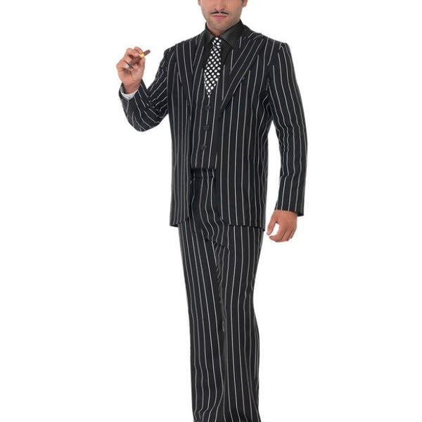 Vintage Gangster Boss Costume, Black - Adult Weekender