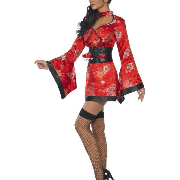 Vodka Geisha Costume, Red - Adult Weekender