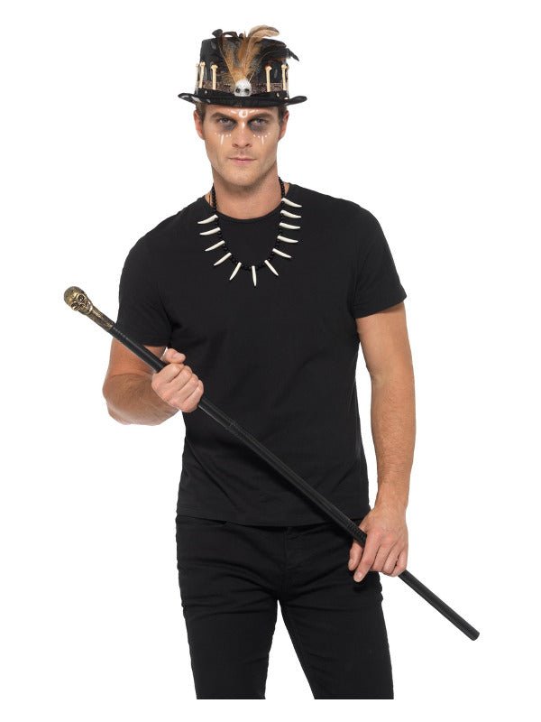 Voodoo Kit, with Feather Top Hat, Black - Adult Weekender