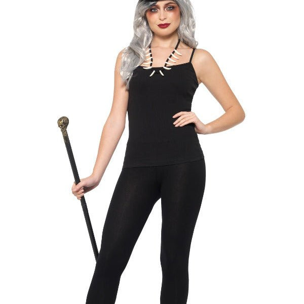 Voodoo Kit, with Feather Top Hat, Black - Adult Weekender