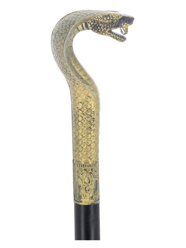 Voodoo Walking Stick Cane, with Snake Head - Adult Weekender