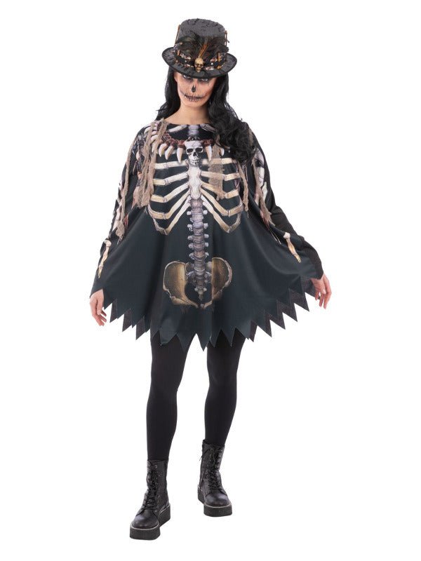 Voodoo Witch Doctor Poncho, Adult - Adult Weekender