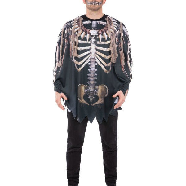 Voodoo Witch Doctor Poncho, Adult - Adult Weekender