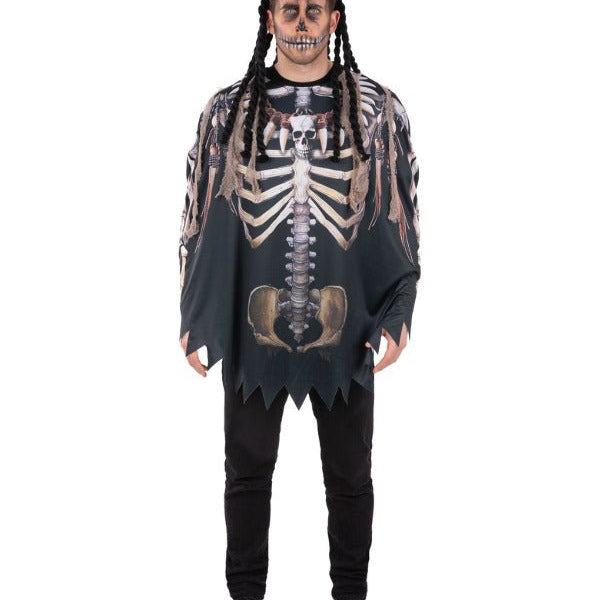 Voodoo Witch Doctor Poncho, Adult - Adult Weekender