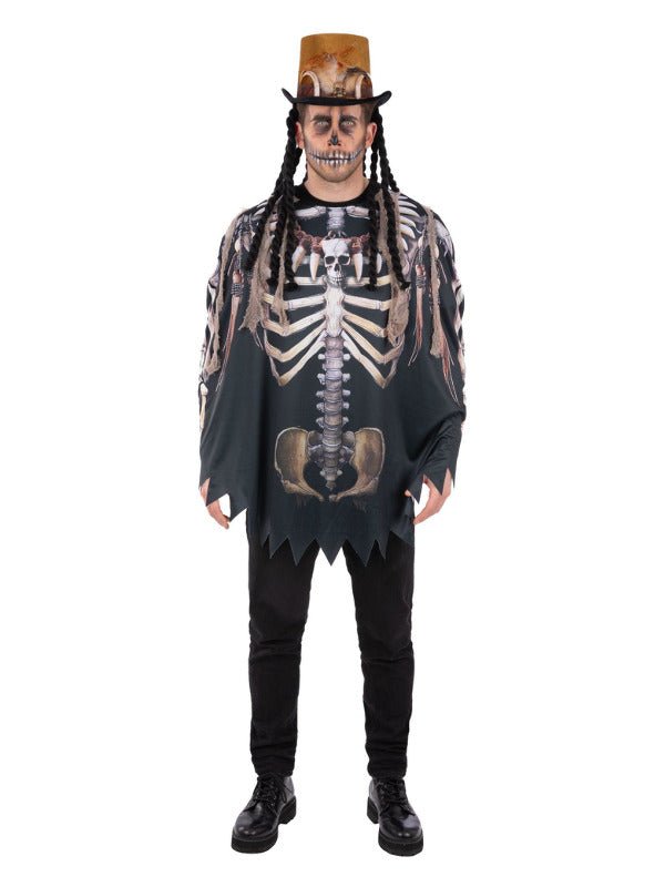 Voodoo Witch Doctor Poncho, Adult - Adult Weekender