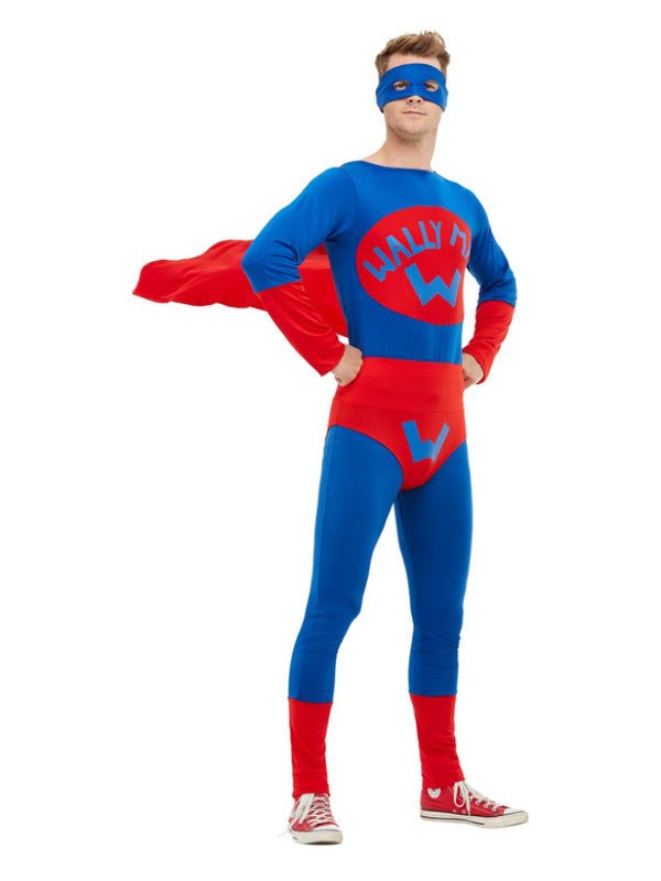Wallyman Costume, Blue &amp; Red - Adult Weekender
