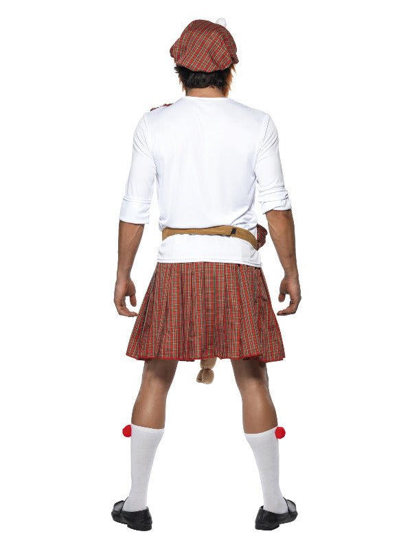 Well Hung Highlander Costume, Red - Adult Weekender