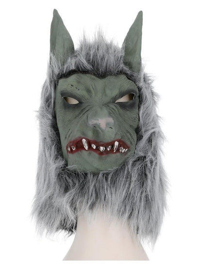 Werewolf Latex Mask, Grey - Adult Weekender