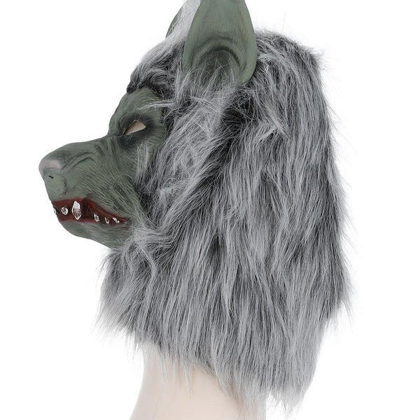 Werewolf Latex Mask, Grey - Adult Weekender