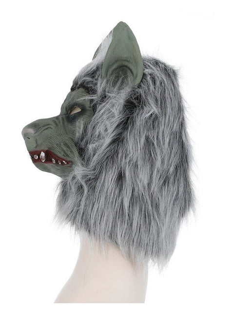 Werewolf Latex Mask, Grey - Adult Weekender
