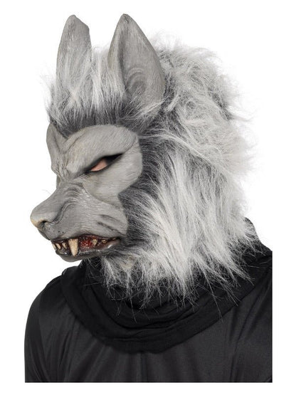 Werewolf Latex Mask, Grey - Adult Weekender