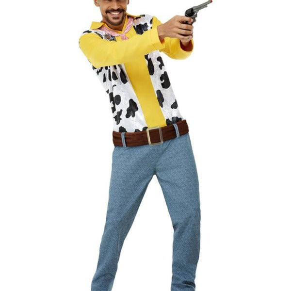 Western Cowboy Costume, Yellow - Adult Weekender