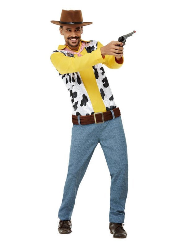 Western Cowboy Costume, Yellow - Adult Weekender