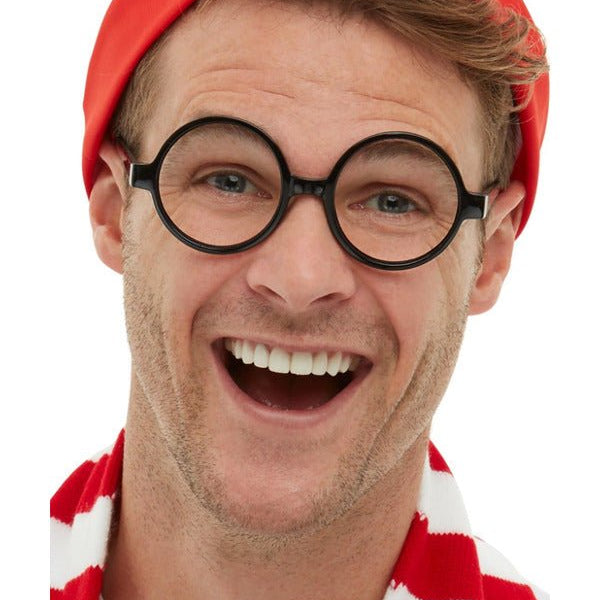 Where's Wally Glasses, Black - Adult Weekender