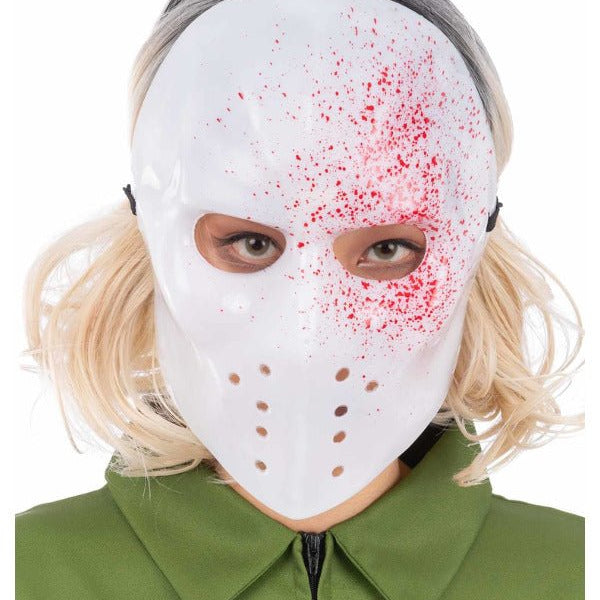 White Blood Splatter Hockey Mask - Adult Weekender