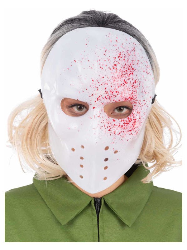 White Blood Splatter Hockey Mask - Adult Weekender
