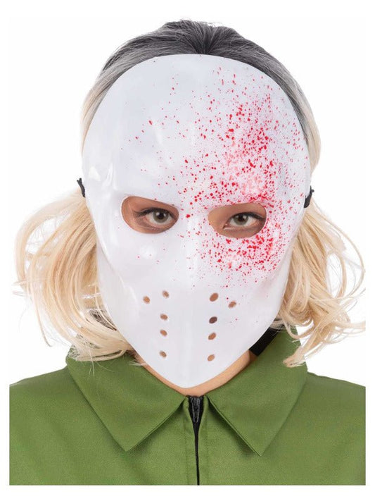 White Blood Splatter Hockey Mask - Adult Weekender