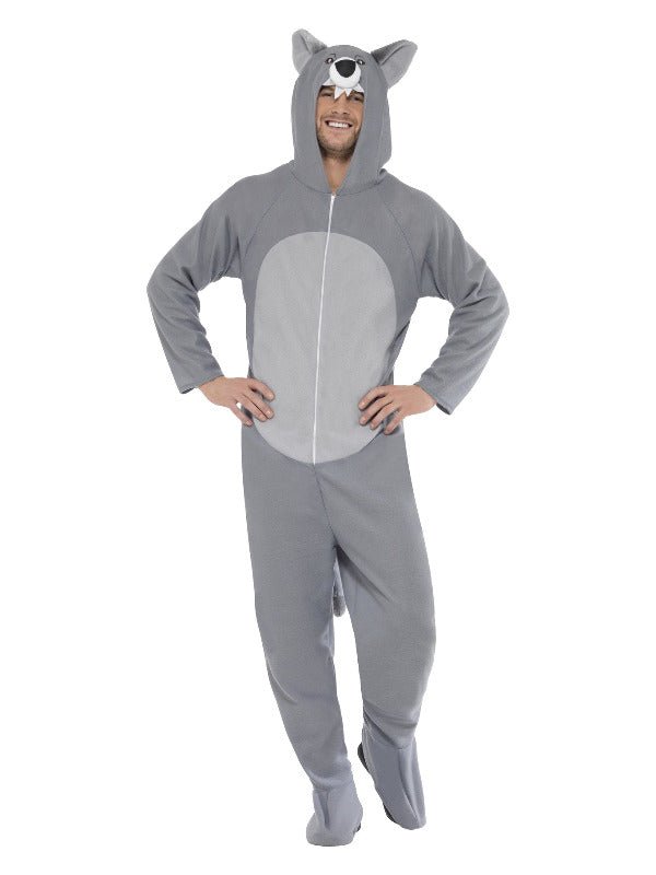 Wolf Costume, Grey - Adult Weekender