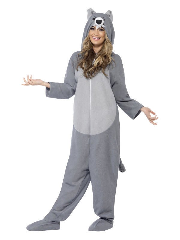 Wolf Costume, Grey - Adult Weekender