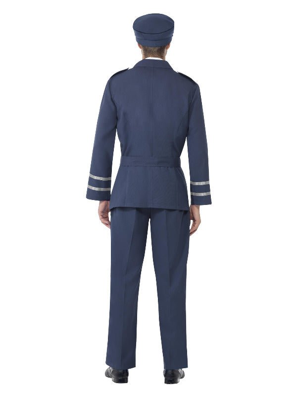 WW2 Air Force Captain Costume, Blue - Adult Weekender