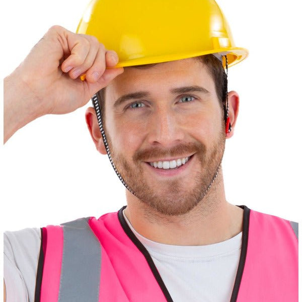 Yellow Builders Helmet, Adjustable - Adult Weekender