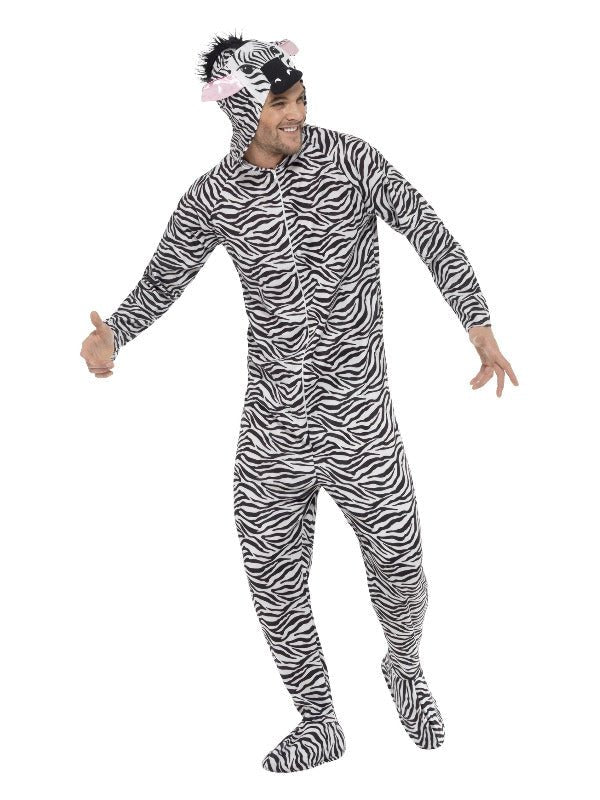 Zebra Costume, Black &amp; White - Adult Weekender