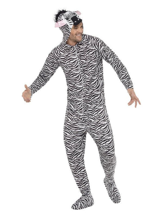 Zebra Costume, Black &amp; White - Adult Weekender