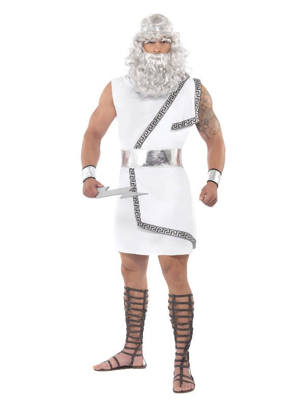 Zeus Costume, White - Adult Weekender