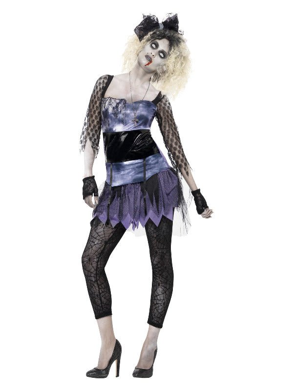 Zombie 80s Wild Child Costume, Black - Adult Weekender