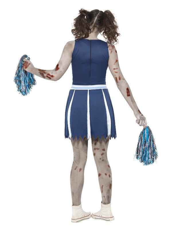 Zombie Cheerleader Costume, Blue - Adult Weekender
