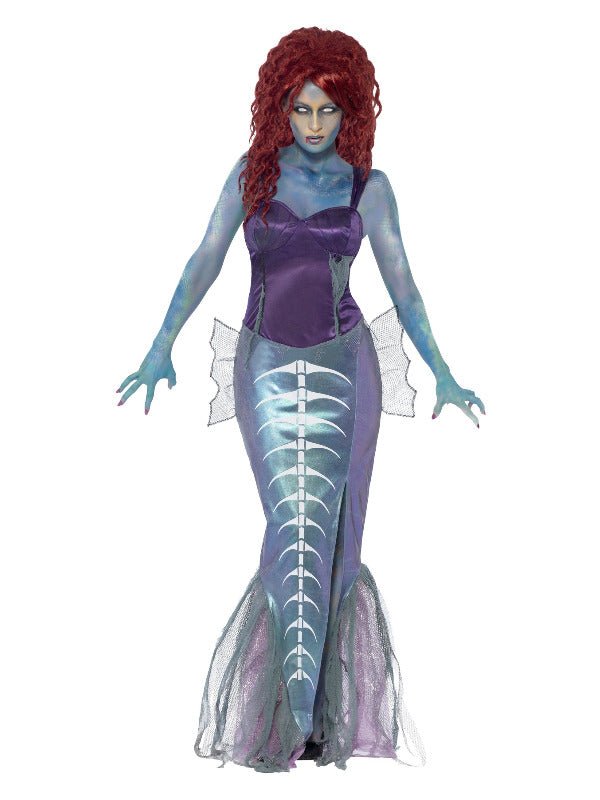 Zombie Mermaid Costume, Purple - Adult Weekender