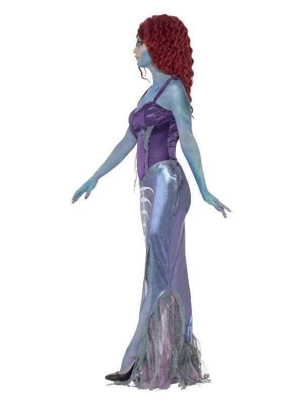 Zombie Mermaid Costume, Purple - Adult Weekender