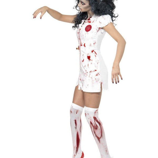 Zombie Nurse Costume, White - Adult Weekender