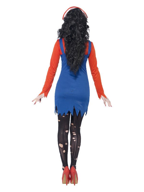 Zombie Plumber Female Costume, Red - Adult Weekender