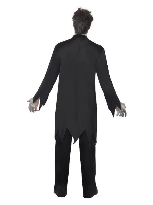 Zombie Priest Costume, Black - Adult Weekender