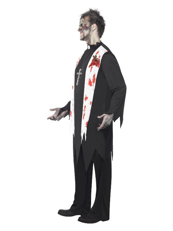 Zombie Priest Costume, Black - Adult Weekender