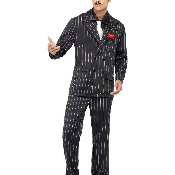 Zoot Suit Costume, Male, Black - Adult Weekender