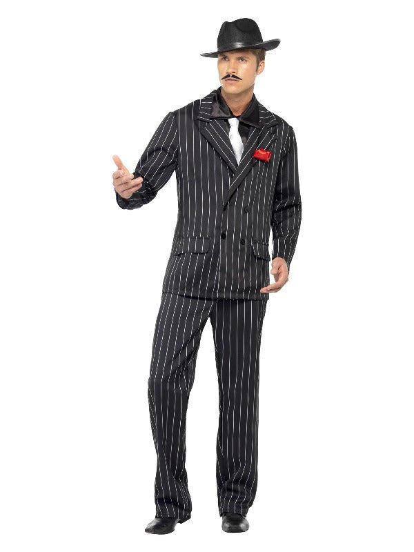 Zoot Suit Costume, Male, Black - Adult Weekender